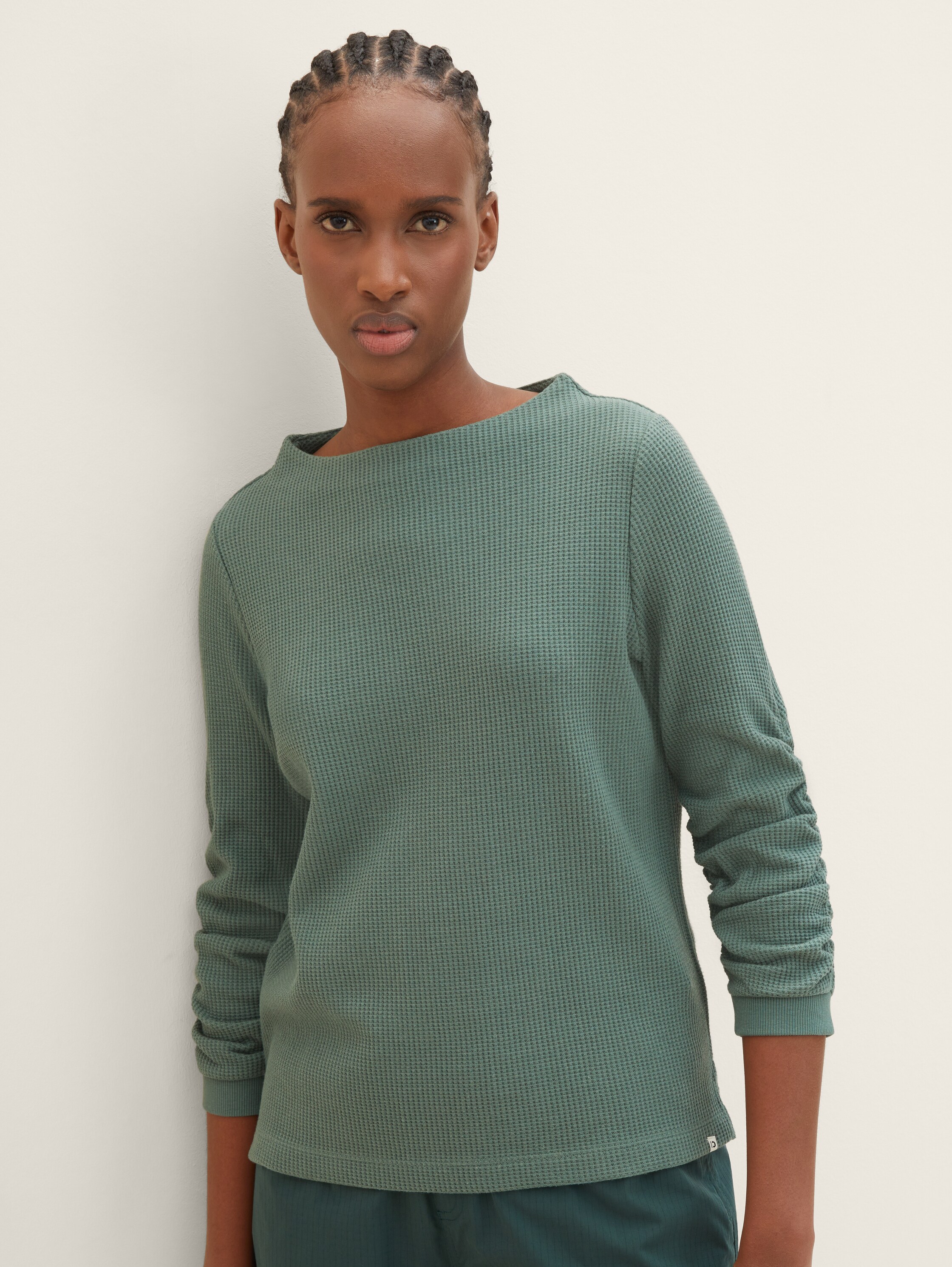 Sweatshirt mit Falten - 1