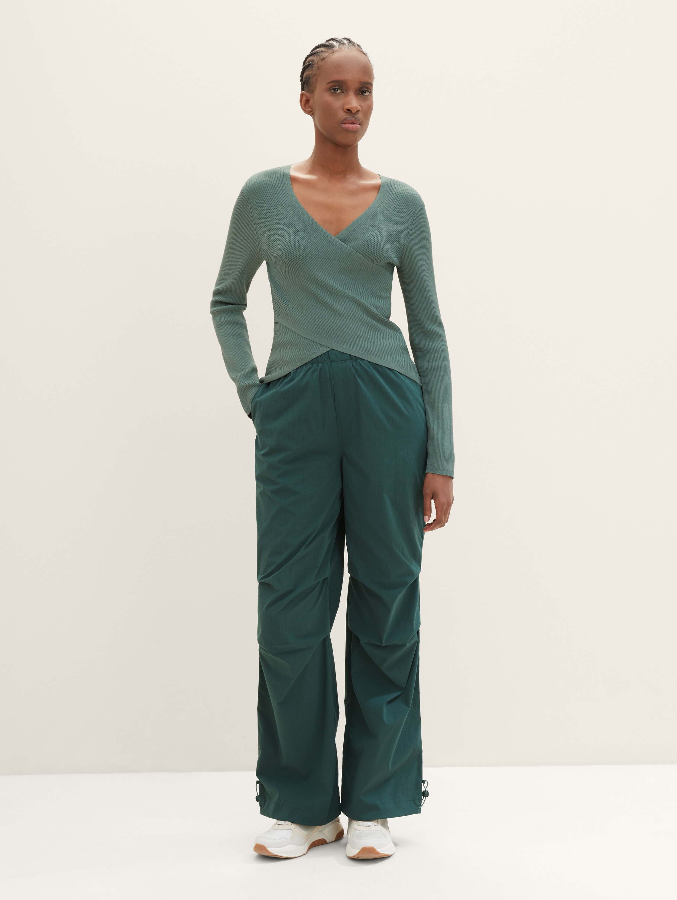 Gerippter Pullover mit LENZING™ ECOVERO™ - 2