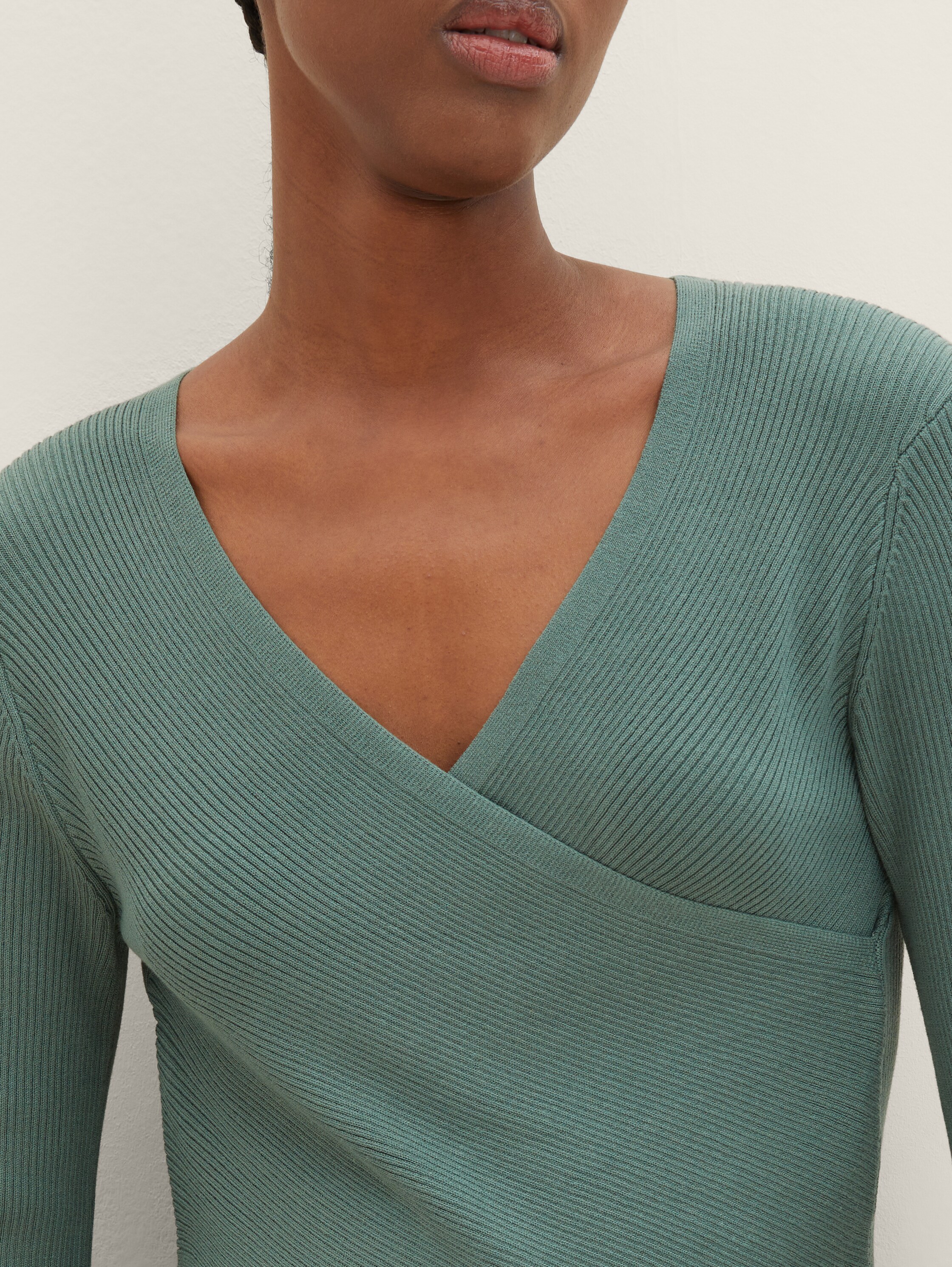Gerippter Pullover mit LENZING™ ECOVERO™ - 6
