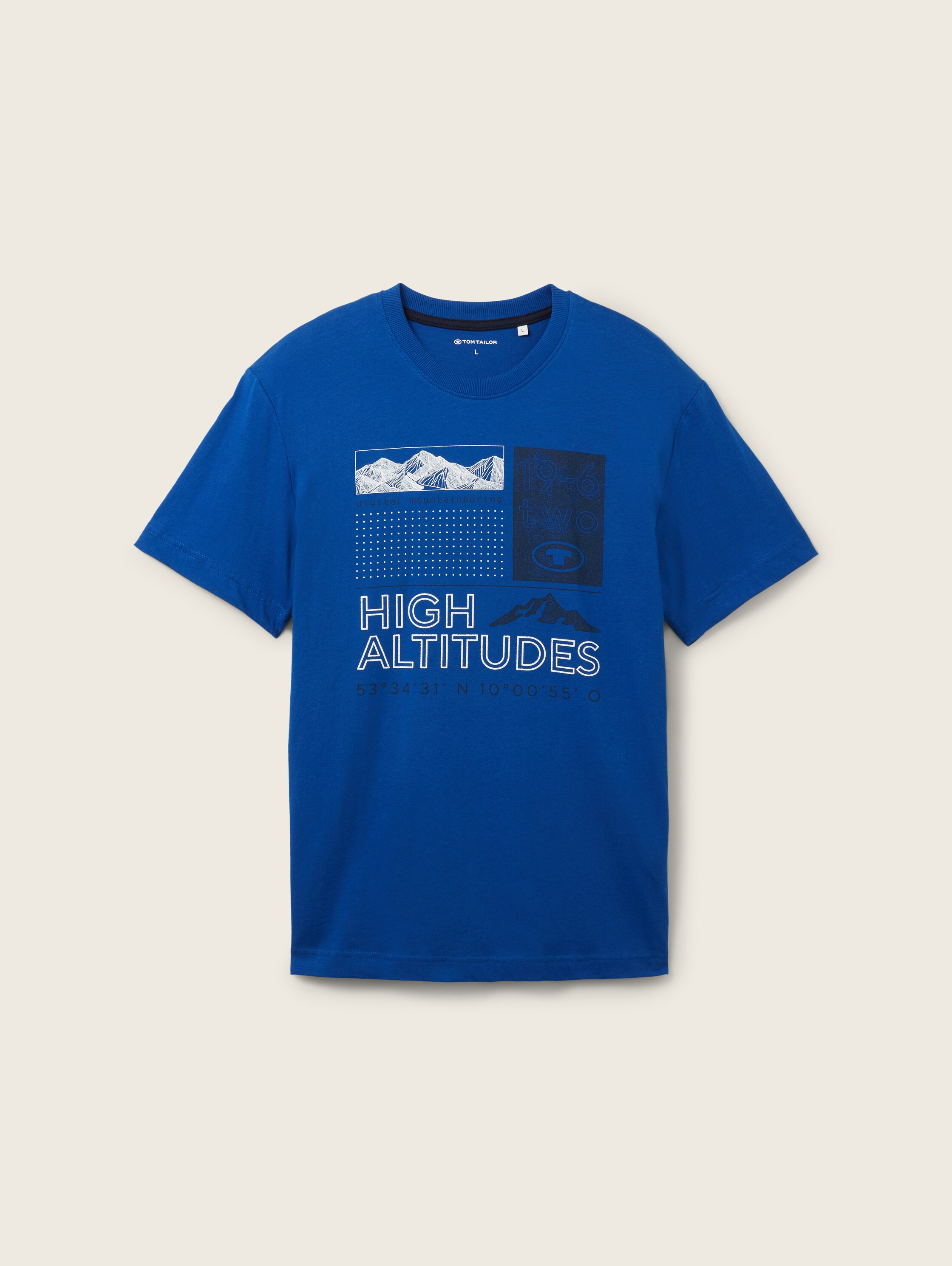 T-Shirt mit Print - hockey blue - Vorder-Produkt-Ansicht