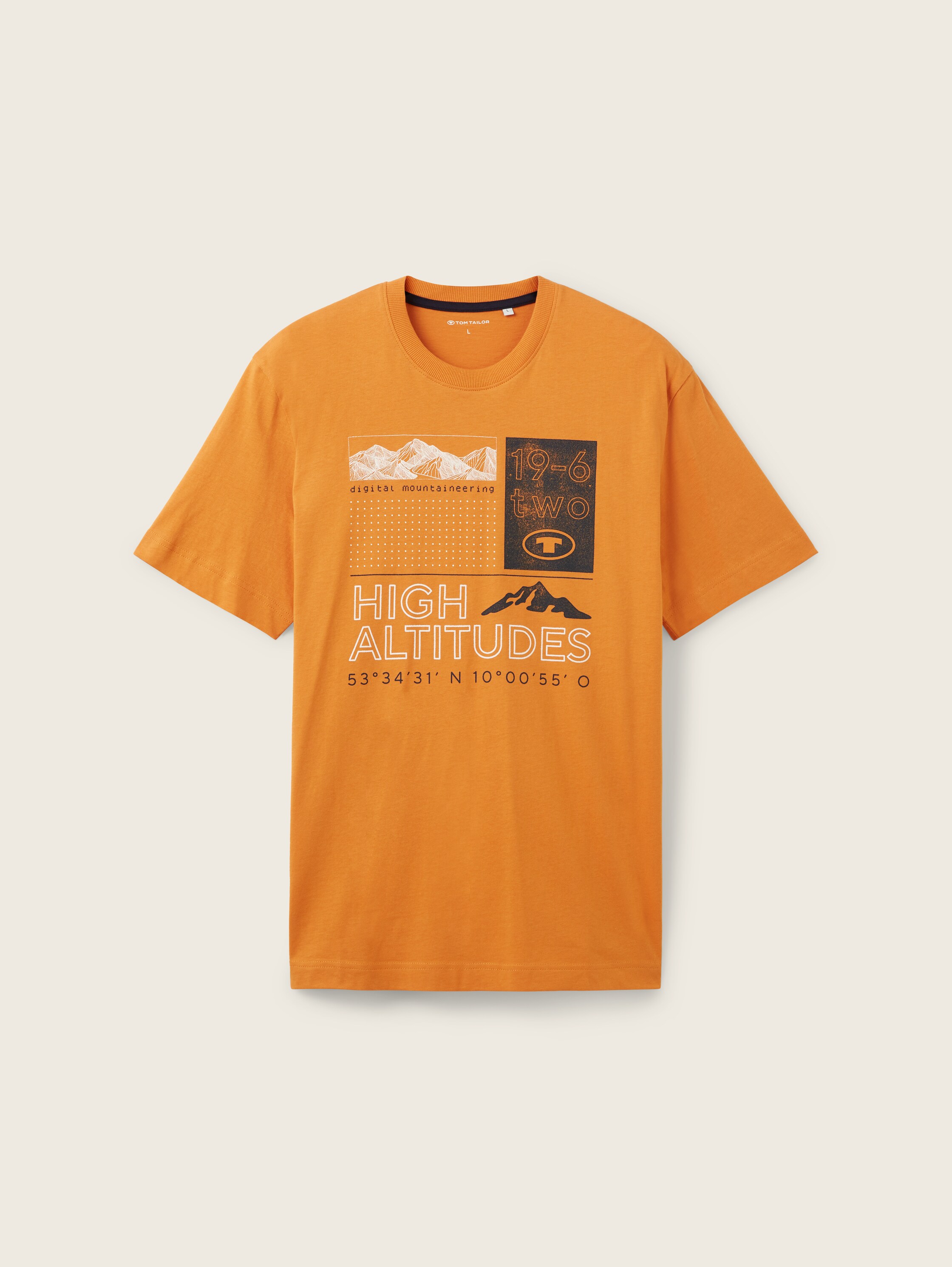 T-Shirt mit Print - tomato cream orange - Vorder-Produkt-Ansicht