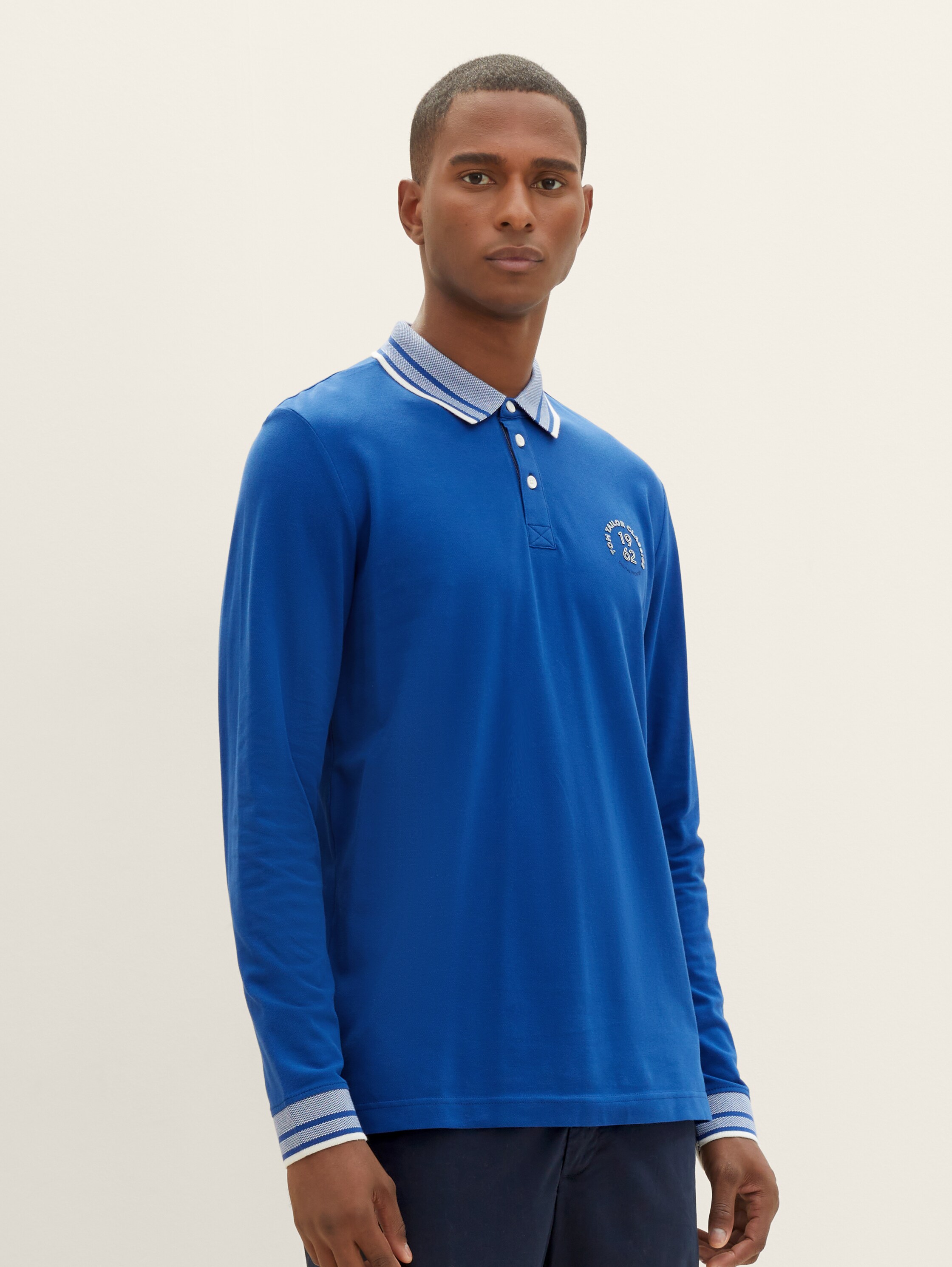Langarm Poloshirt - 3