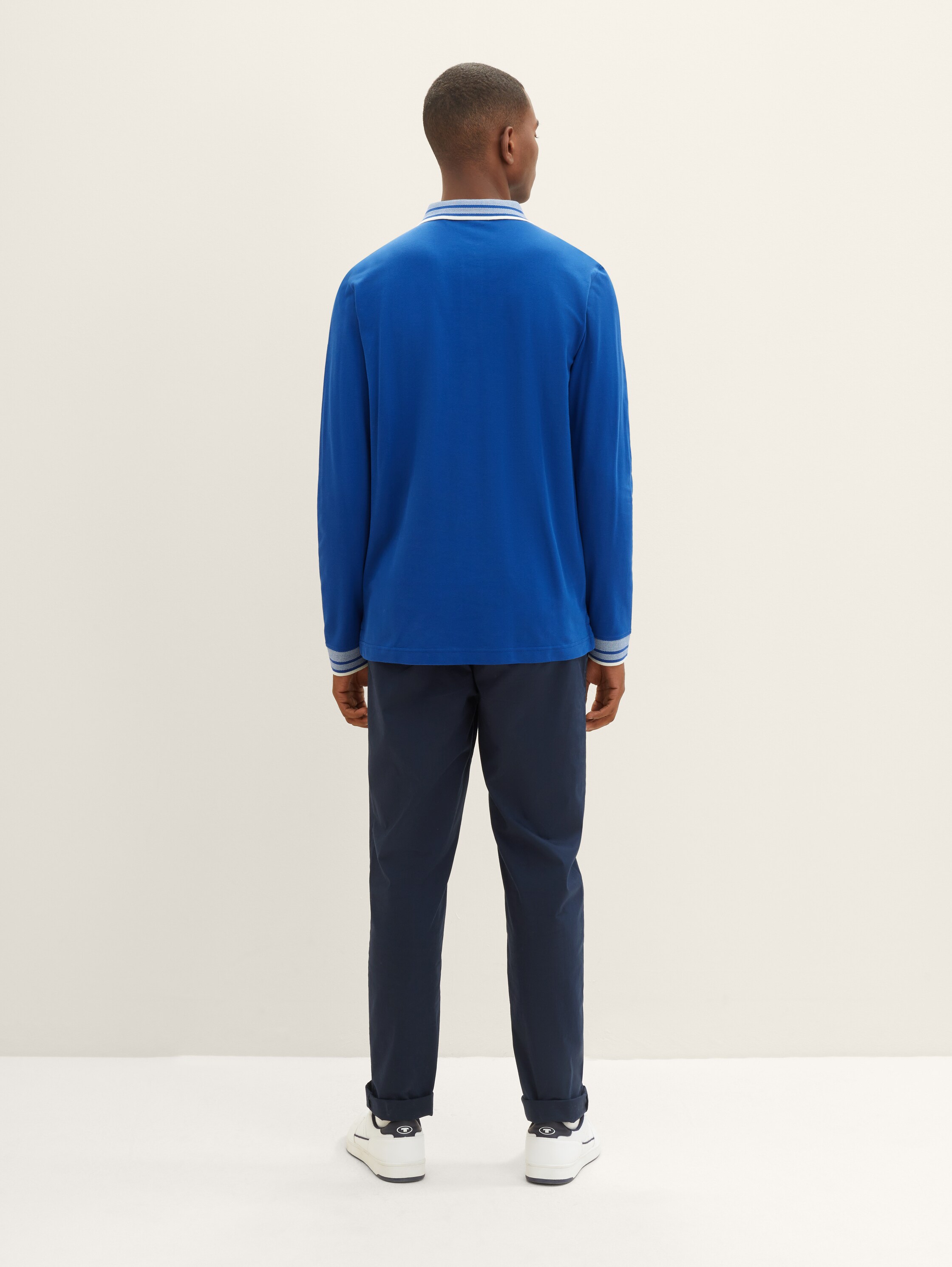 Langarm Poloshirt - 4