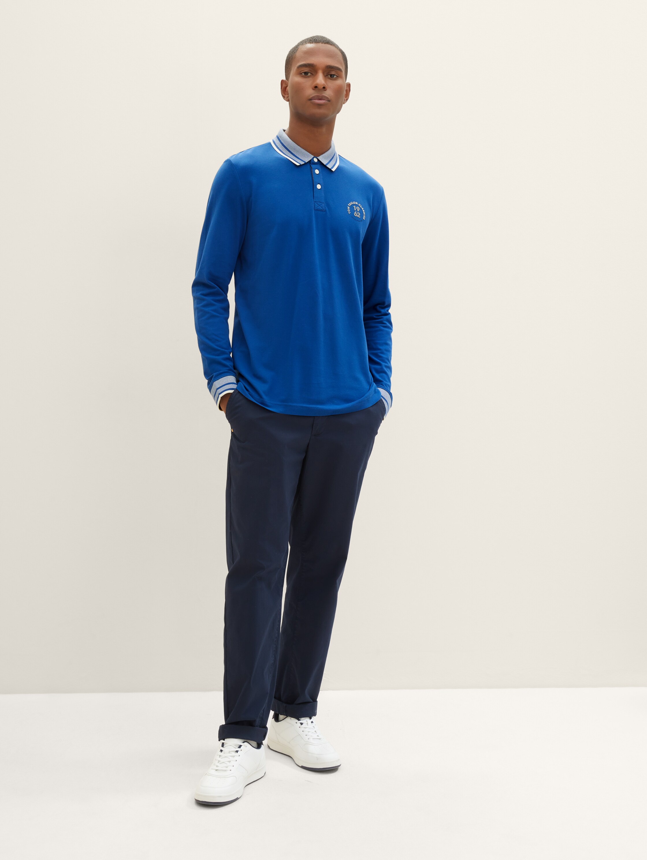 Langarm Poloshirt - 6