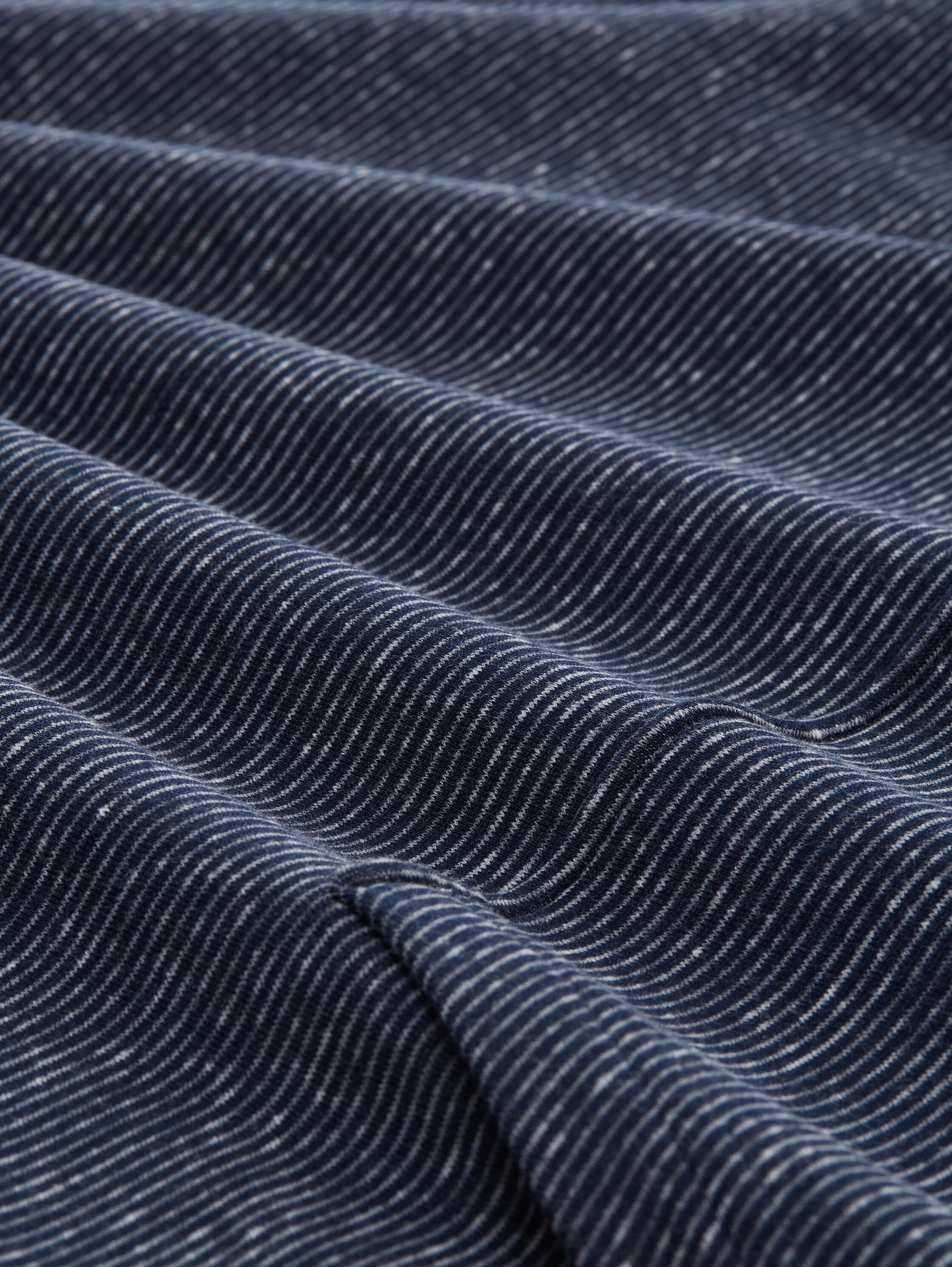 Sweat aspect chiné - sky captain blue white melange - Vue de la matière