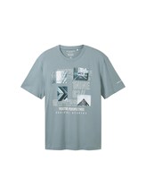 Ausgewählt, T-Shirt mit Print von Tom Tailor, grün