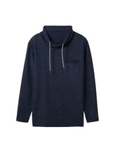 Ausgewählt, Langarmshirt mit Snood von Tom Tailor, blau