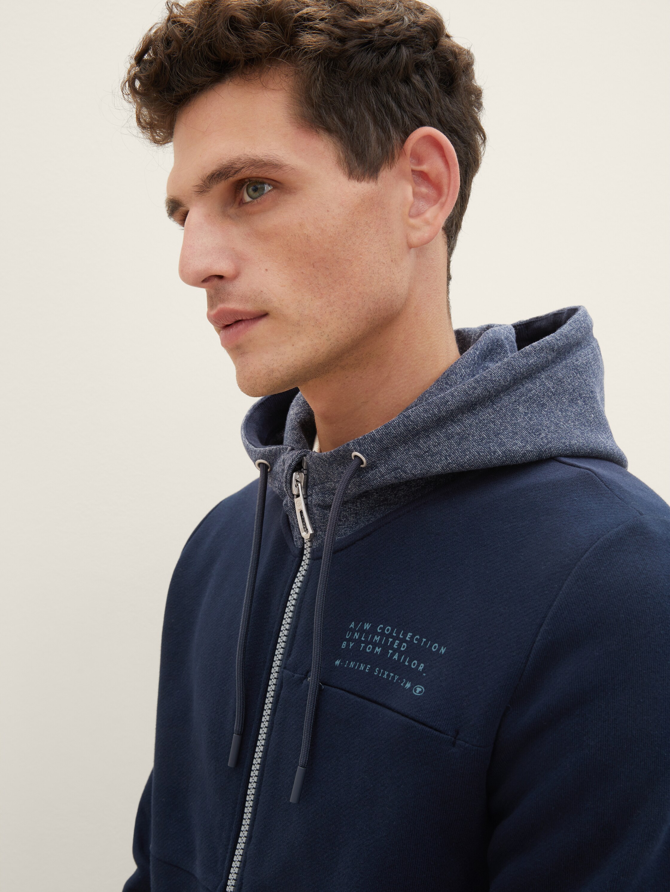 Sweat zippé - sky captain blue - Vue détaillée du modèle