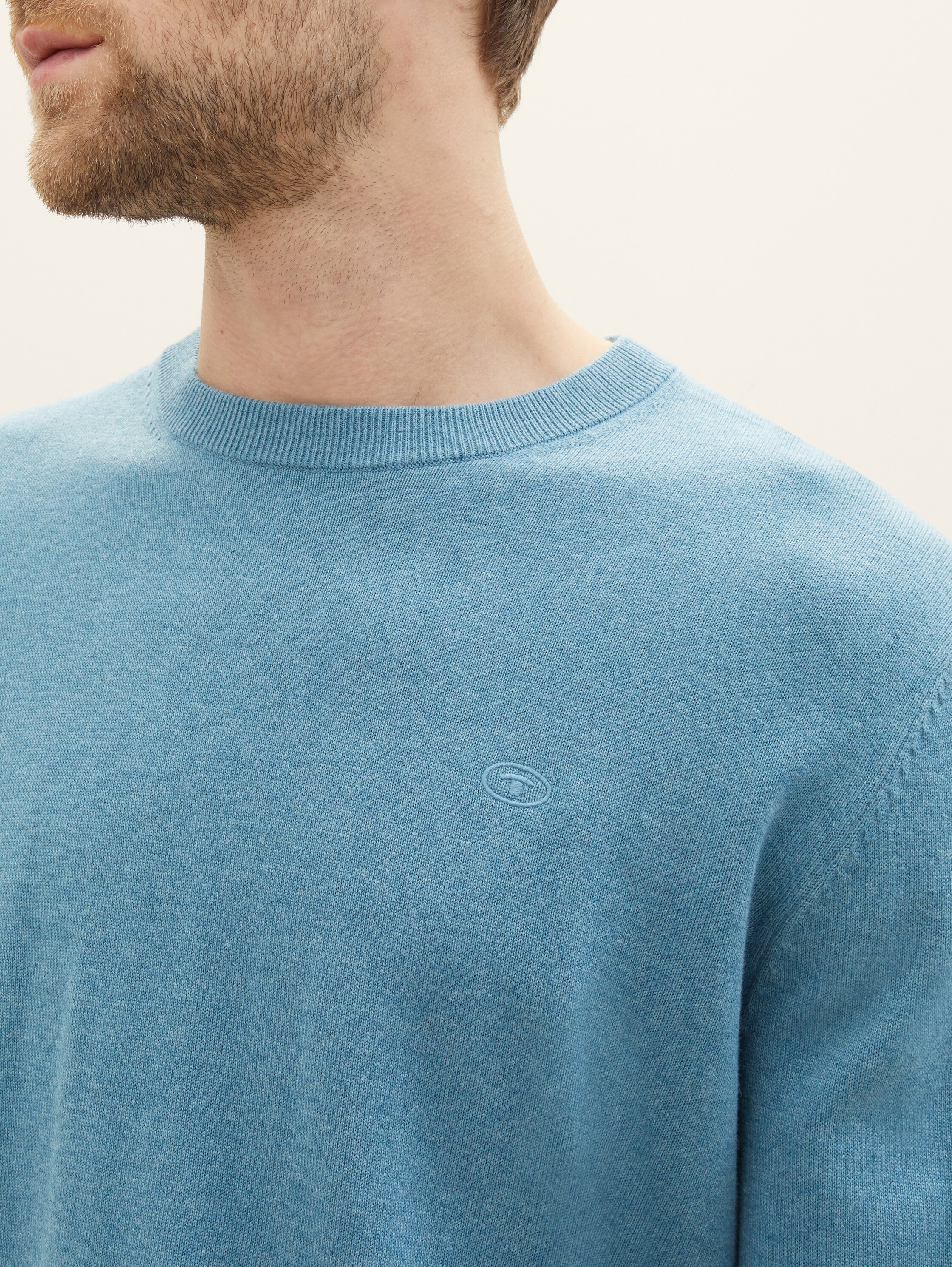 Sweat simple - blue water melange - Vue détaillée du modèle