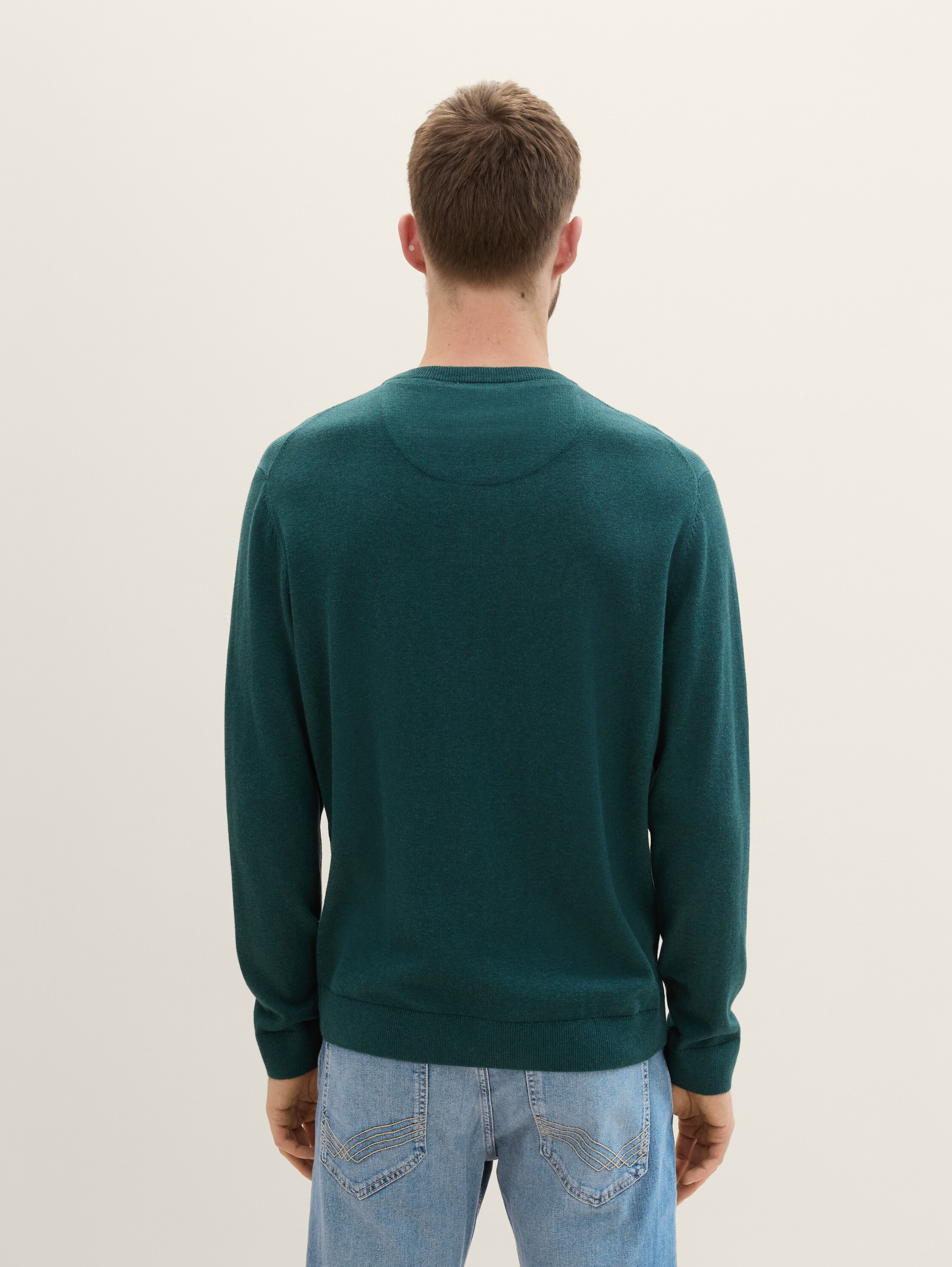 Strickpullover mit Rundhalsausschnitt - 3