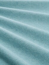 Pull en maille basique en coton - tourmaline melange - Vue de la matière