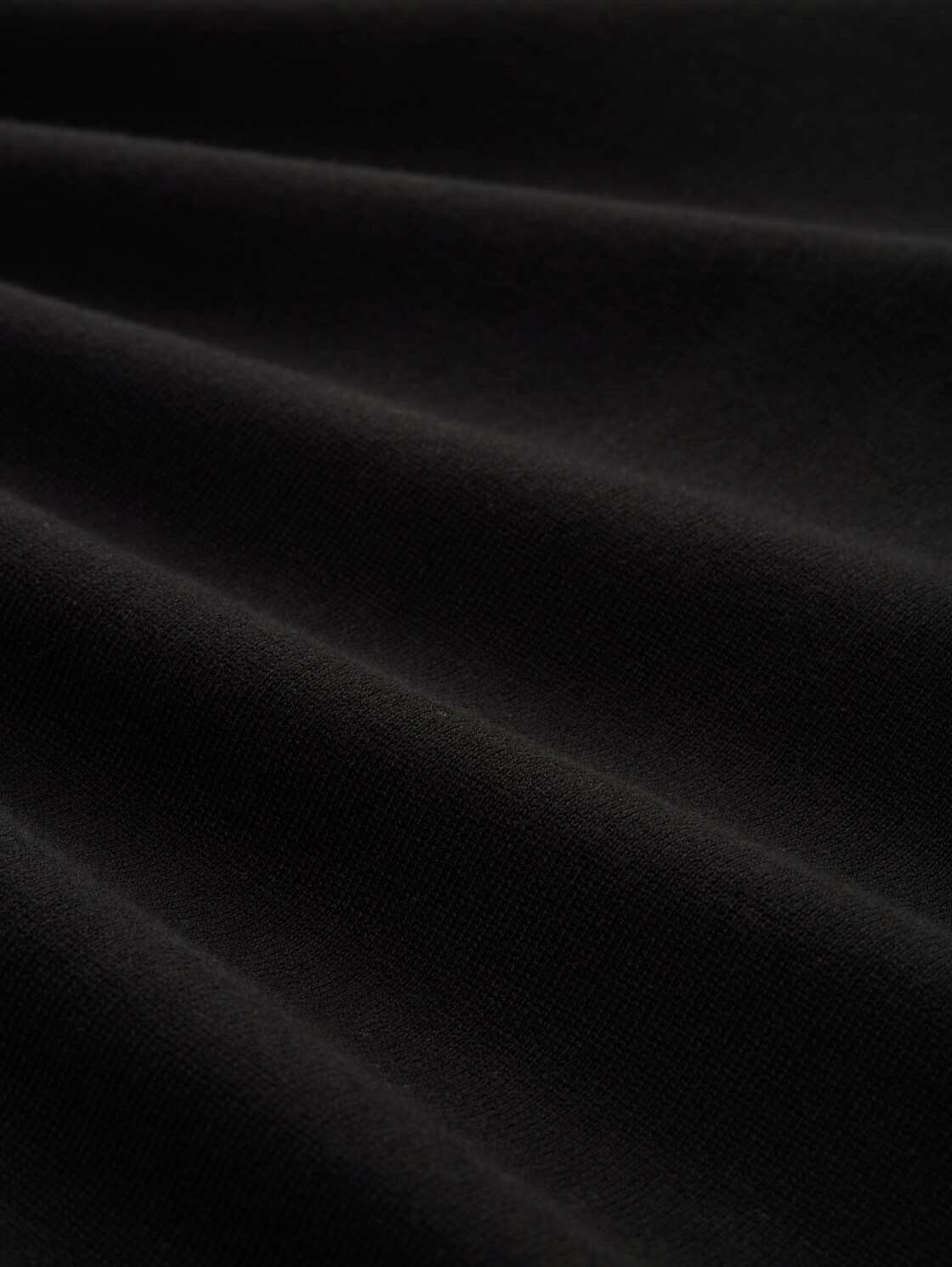 Strickpullover mit V-Ausschnitt - Black - Material-Ansicht