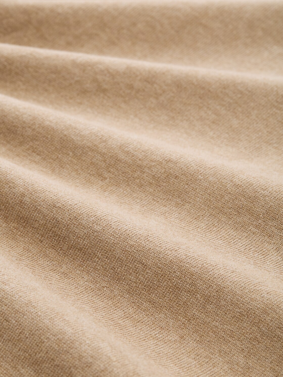 Strickpullover mit V-Ausschnitt - hazel brown melange - Material-Ansicht