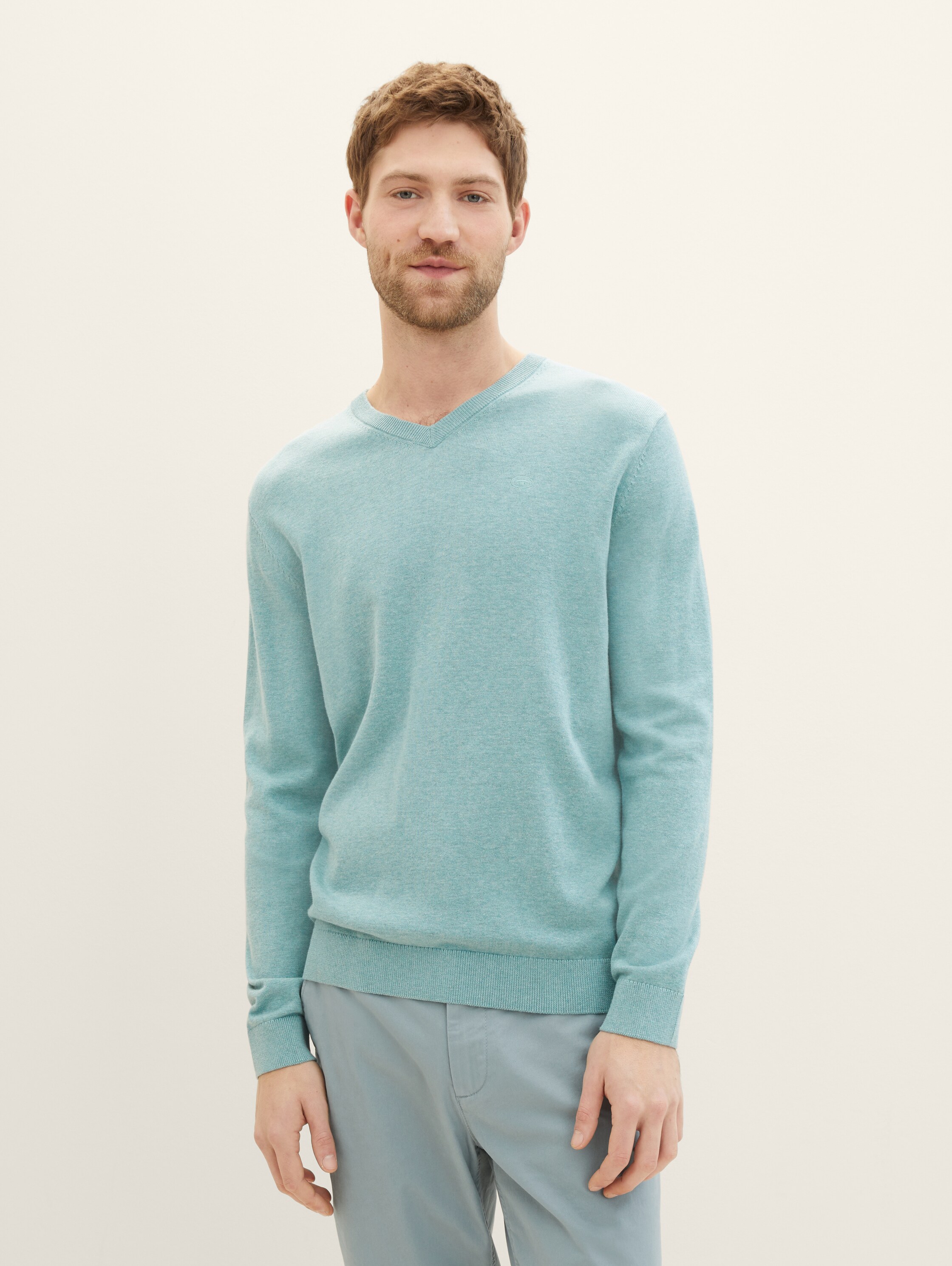 Strickpullover mit V-Ausschnitt - 3