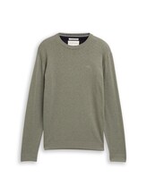 Non sélectionné, Pull basique en coton tricoté par , verdoyant