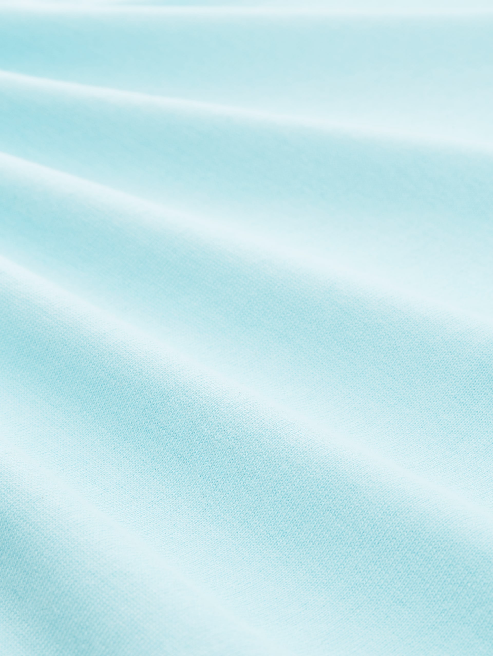 Basic katoenen gebreide trui - caribbean turquoise - Materiaalweergave