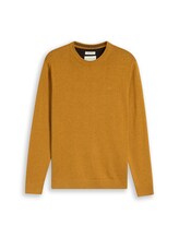 Non sélectionné, Pull en coton basique par Tom Tailor, jaunir
