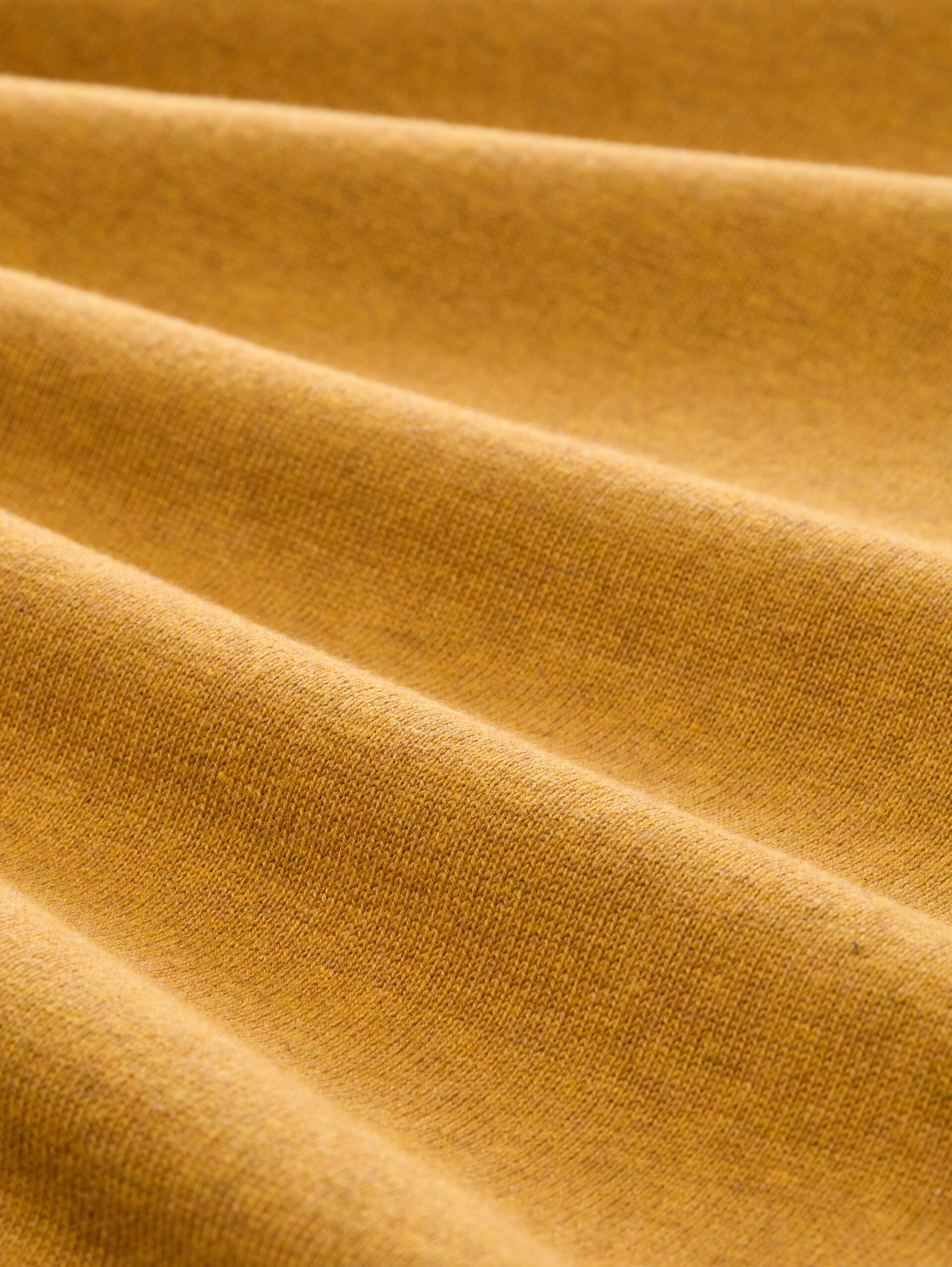 Pull en coton basique - mustard melange - Vue de la matière