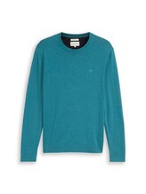 Non sélectionné, Pull en coton basique par Tom Tailor, bleu