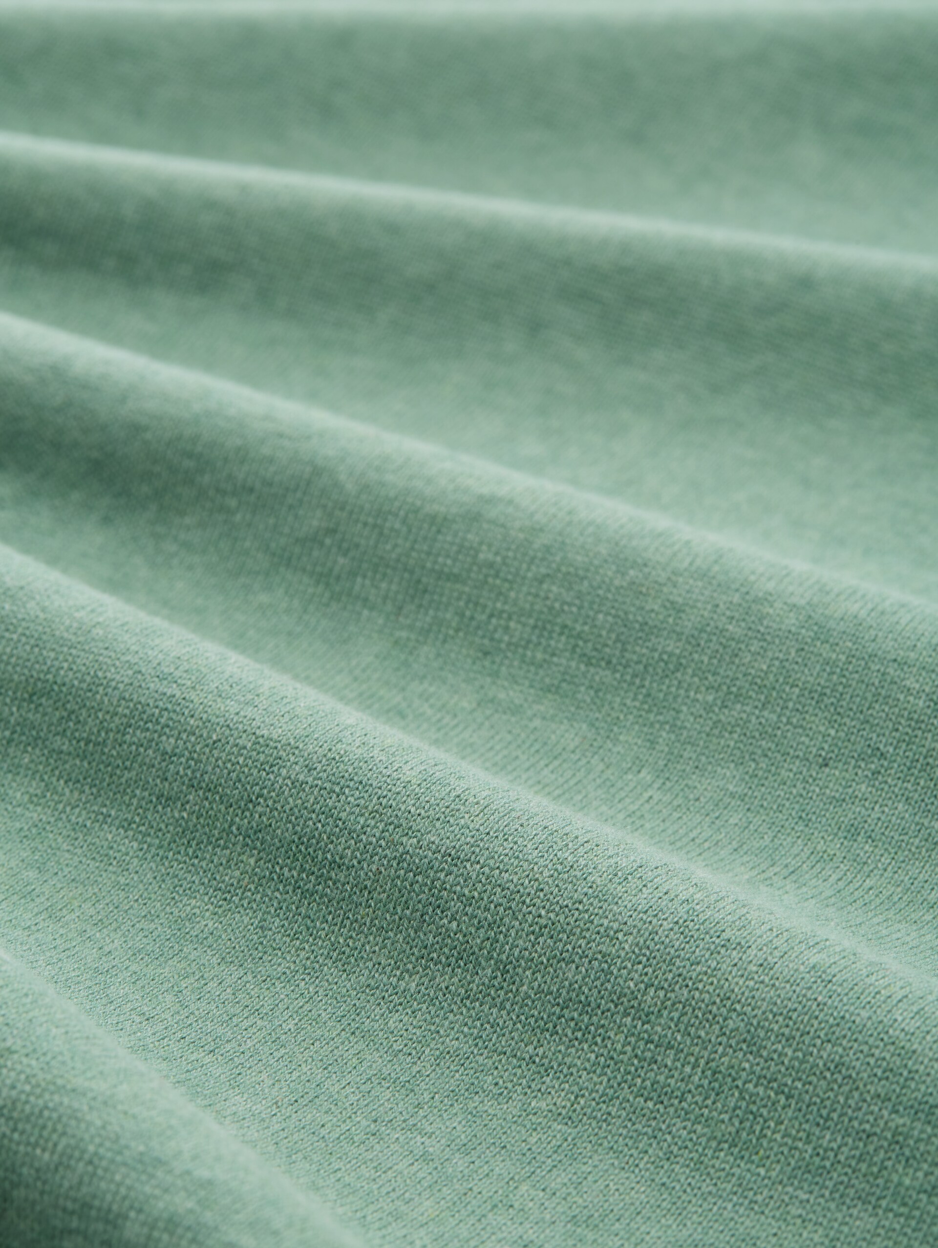 Pull en coton basique - dust green melange - Vue de la matière