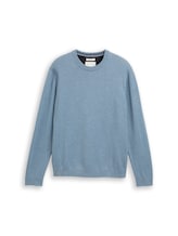 Nicht ausgewählt, Basic Strickpullover aus Baumwolle von , blau