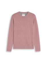 Nicht ausgewählt, Basic Strickpullover aus Baumwolle von Tom Tailor, rosa