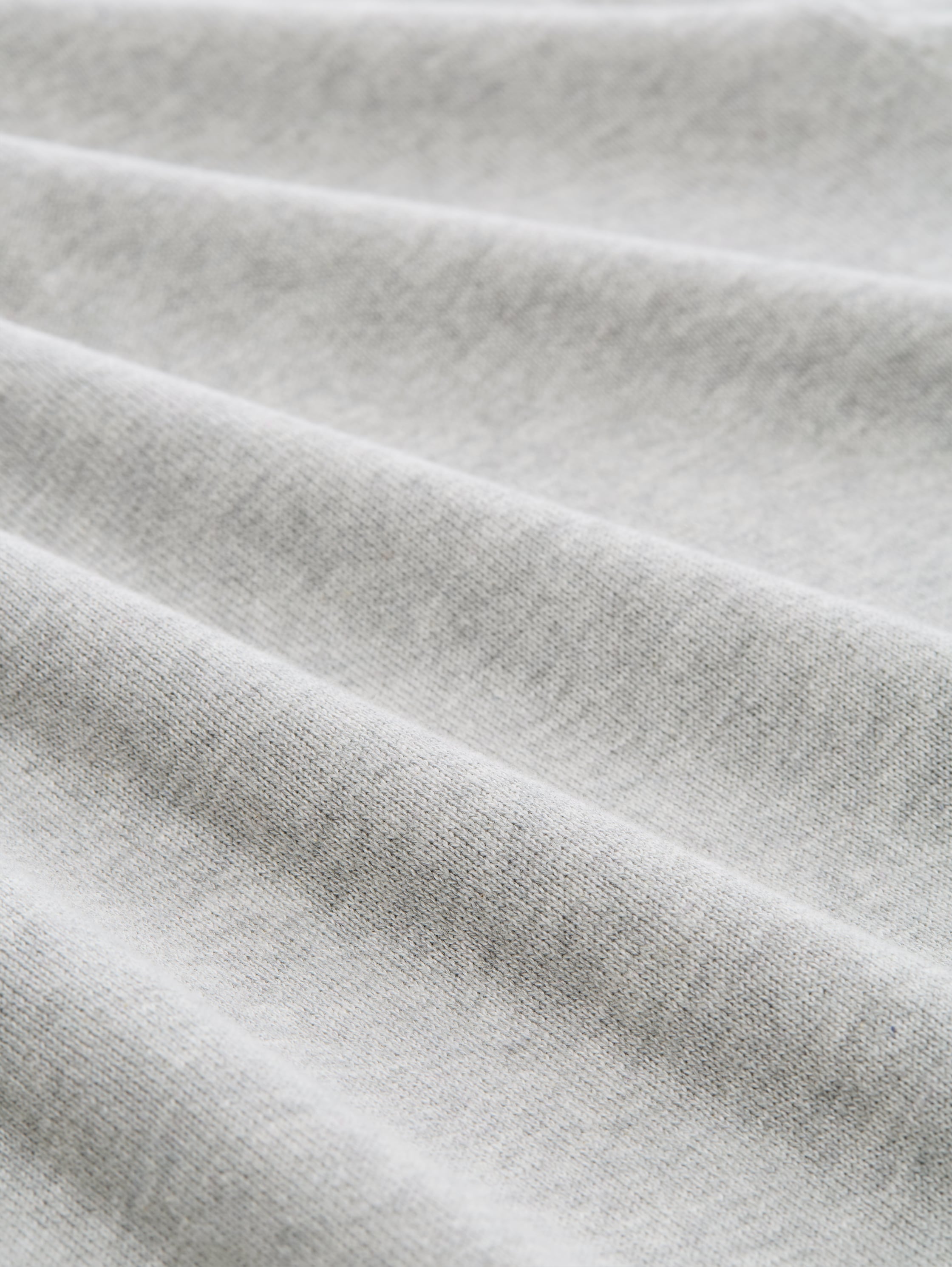 Strickpullover mit V-Ausschnitt aus Baumwolle - light_soft_grey_melange - 