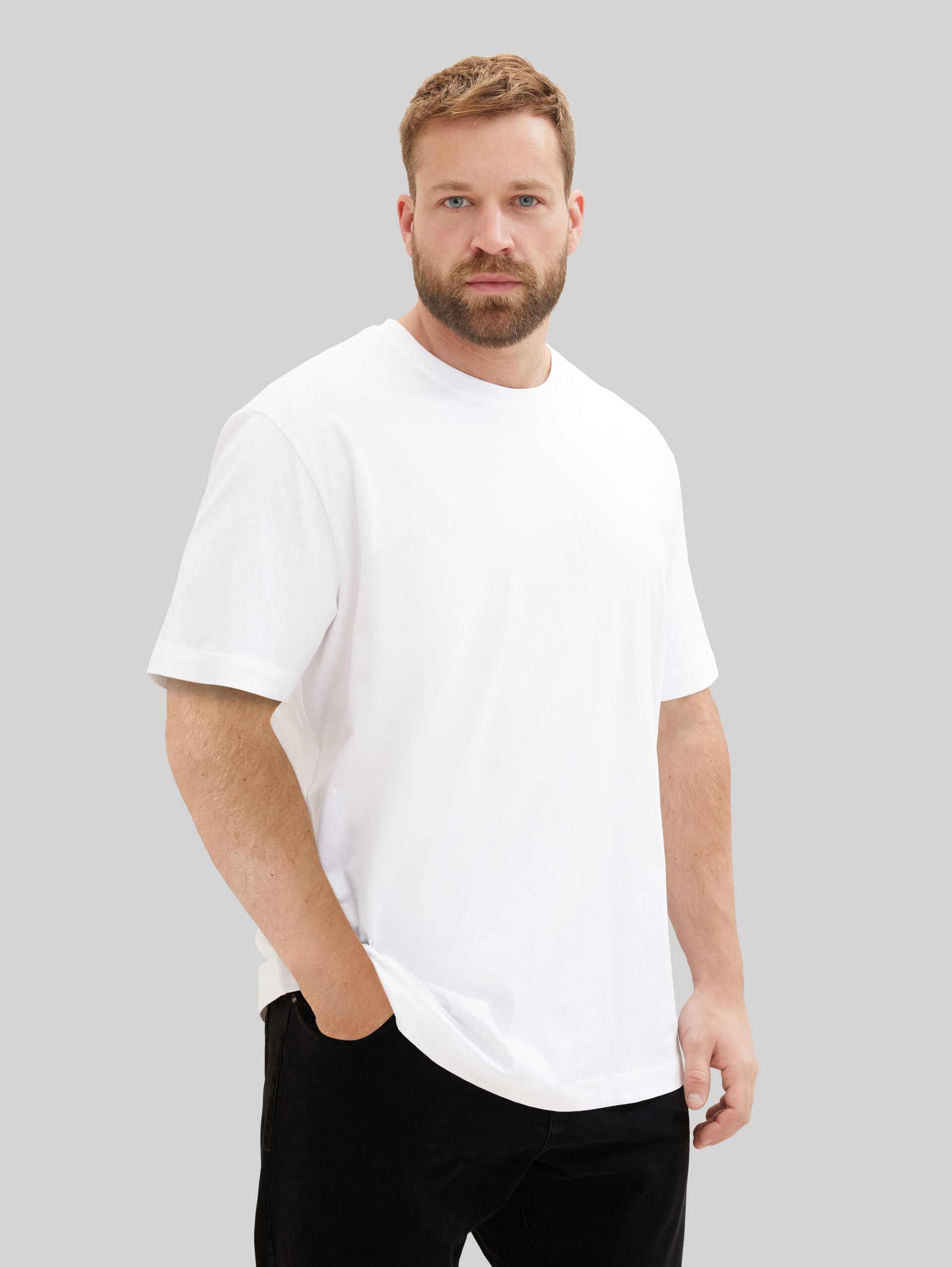 Plus Size - T-Shirt im 2er-Pack - White