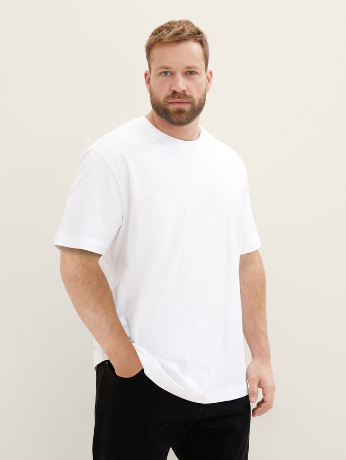 Plus Size - T-shirt in a pack of 2 by Men Plus Size, White