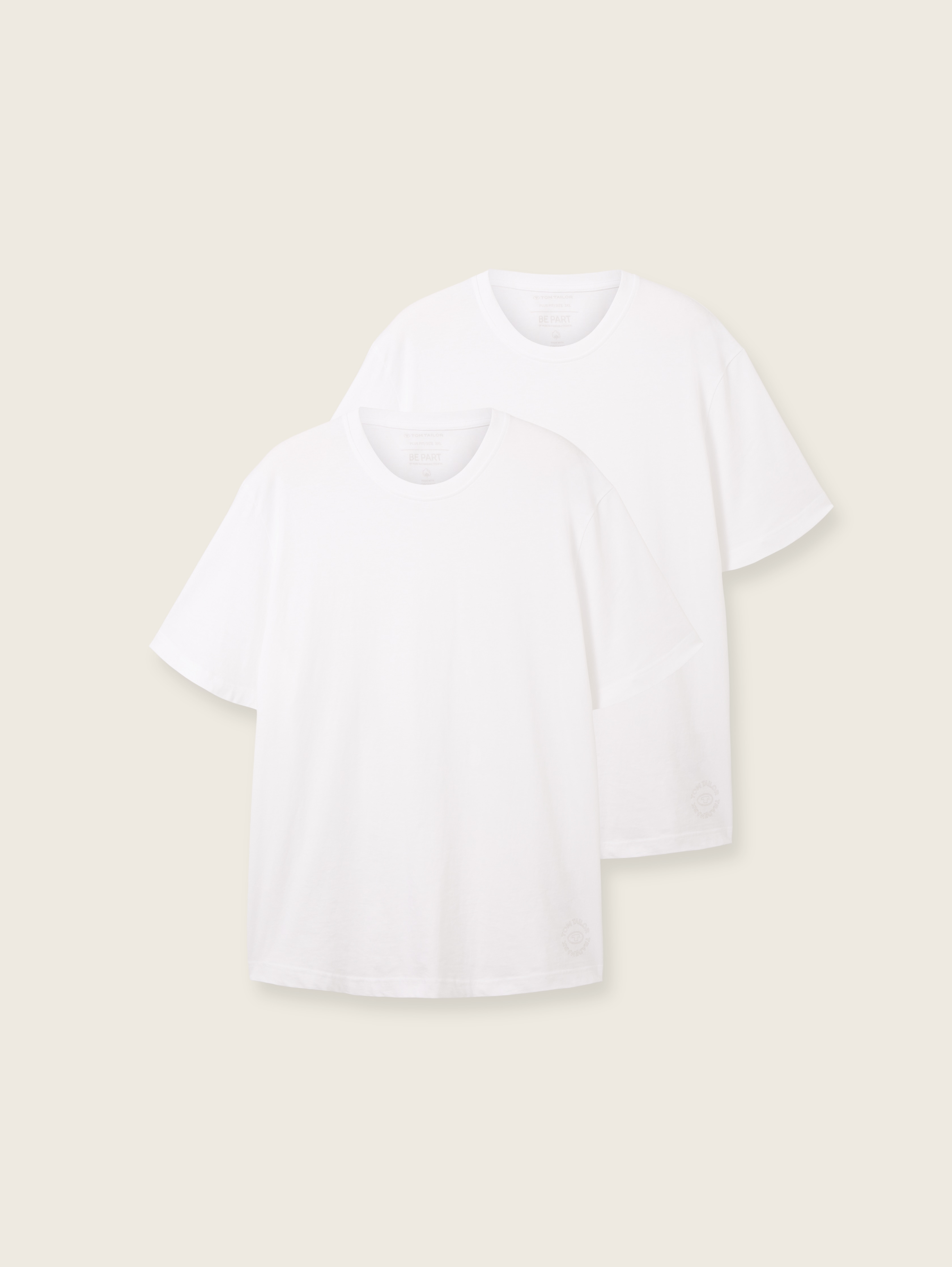 Plus Size - T-Shirt im 2er-Pack von Men Plus Size, White