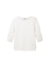 Niet geselecteerd, Sweatshirt met ruches door , wit