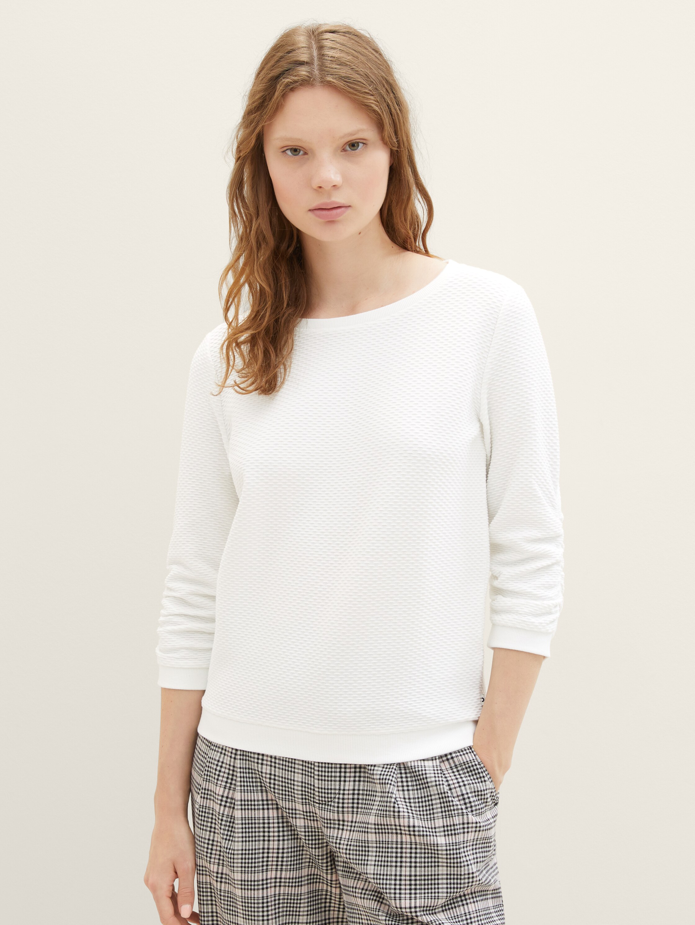 Sweatshirt mit Raffungen - 0