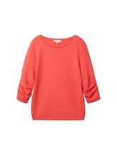 Geselecteerd, Sweatshirt met plooien door Tom Tailor, rood
