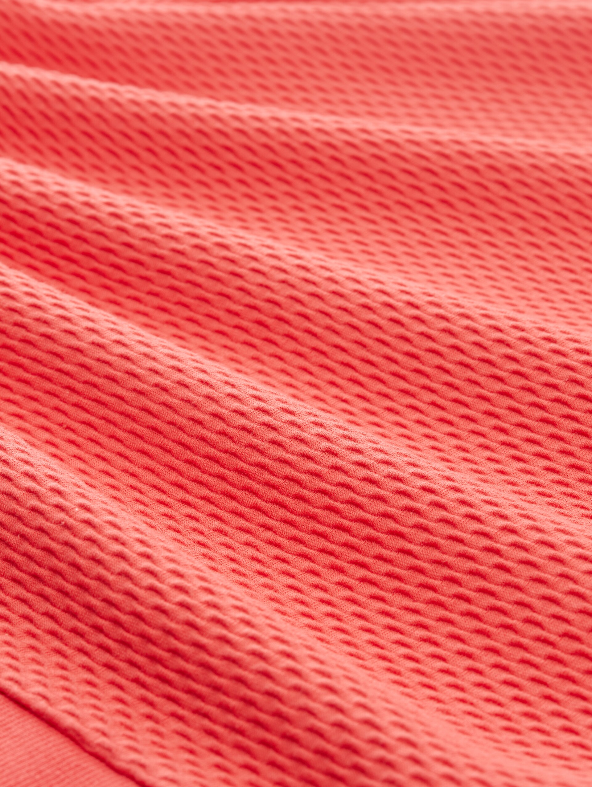 Sweatshirt met plooien - Plain Red - Materiaalweergave