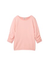 Ausgewählt, Sweatshirt mit Raffungen von Tom Tailor, rosa
