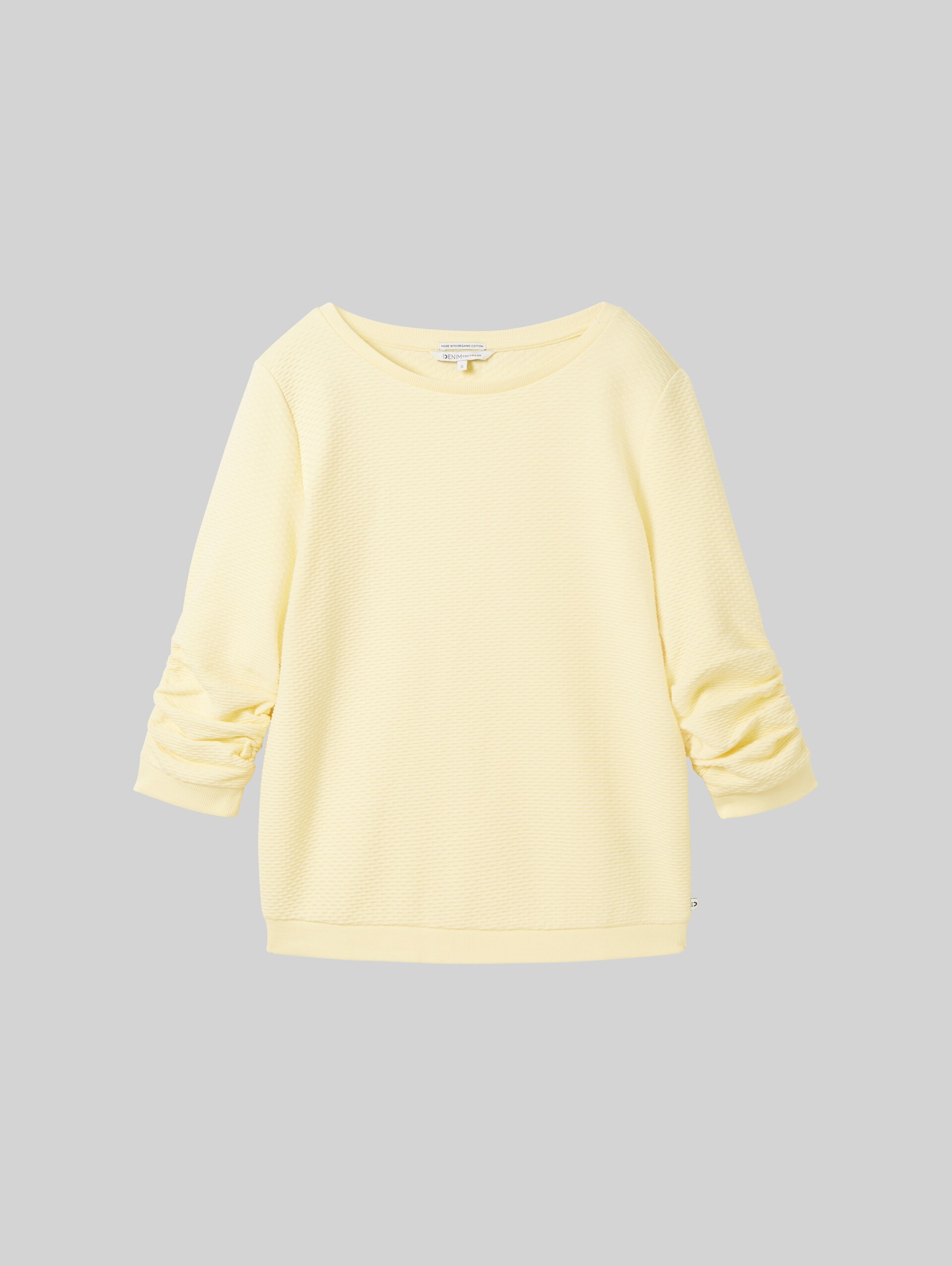 Sweat-shirt à fronces - light yellow - Vue de face du produit