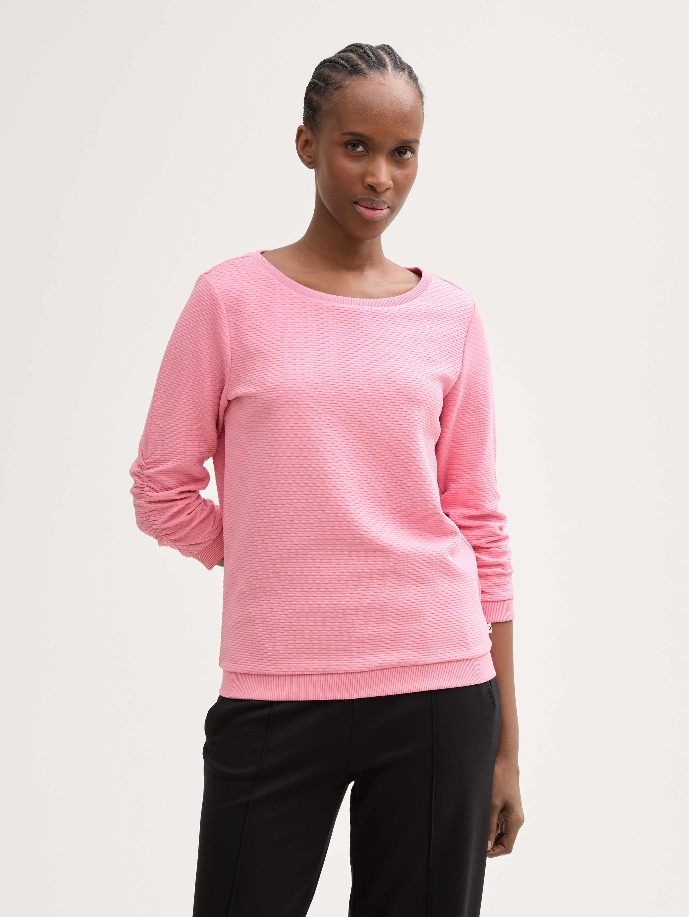 Sweatshirt mit Raffungen - 1