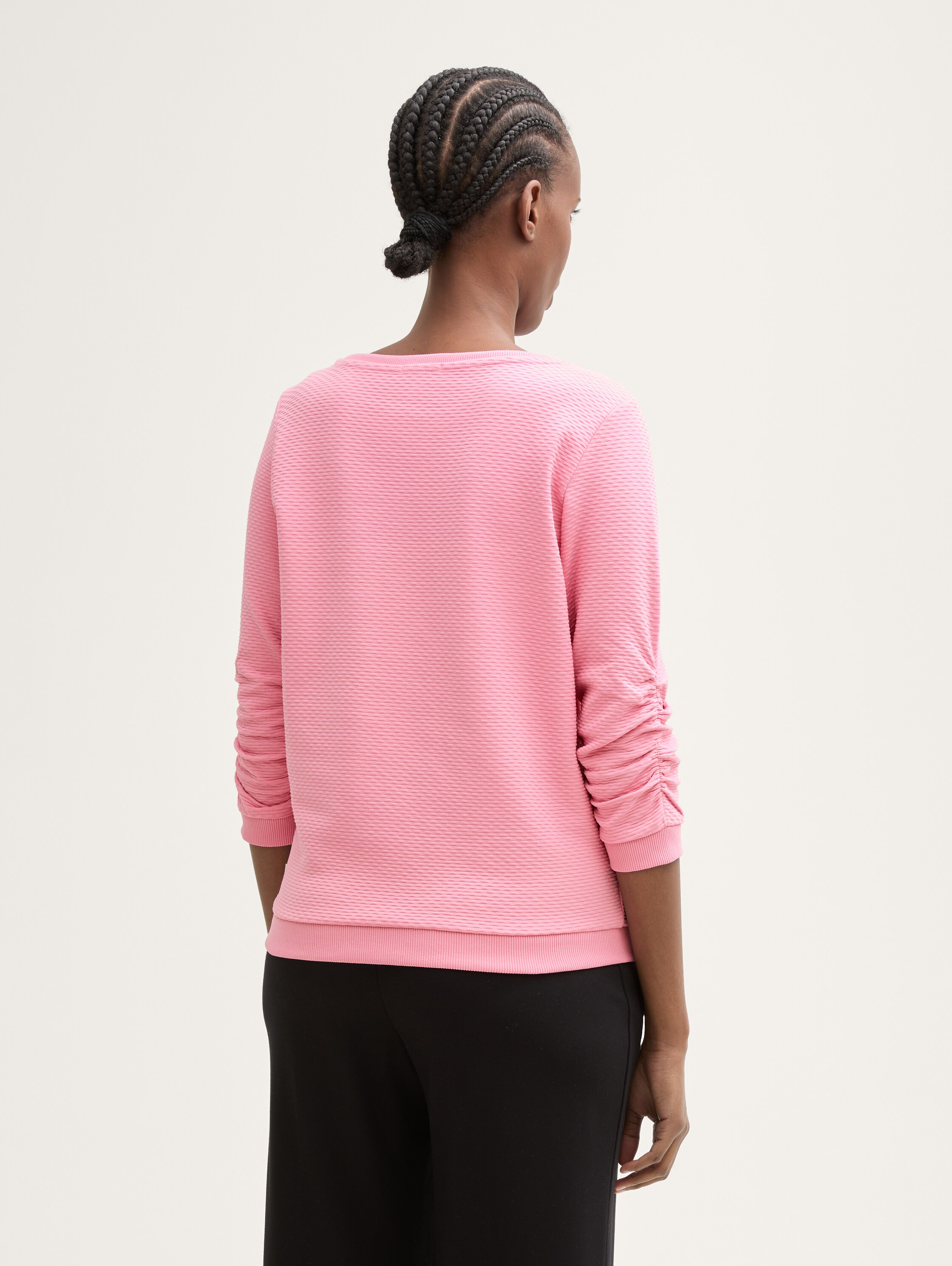 Sweatshirt mit Raffungen - 2