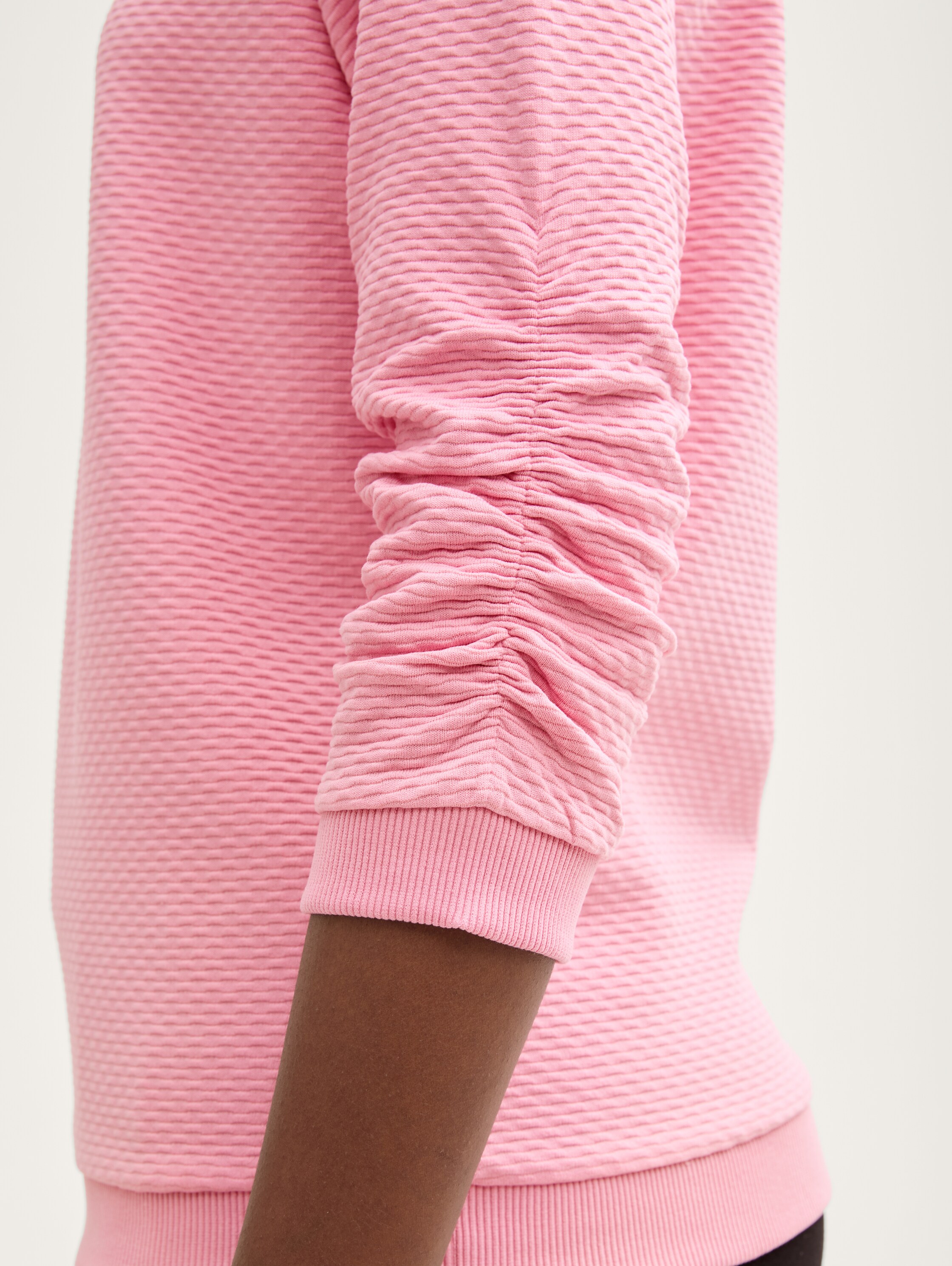 Sweatshirt mit Raffungen - 4