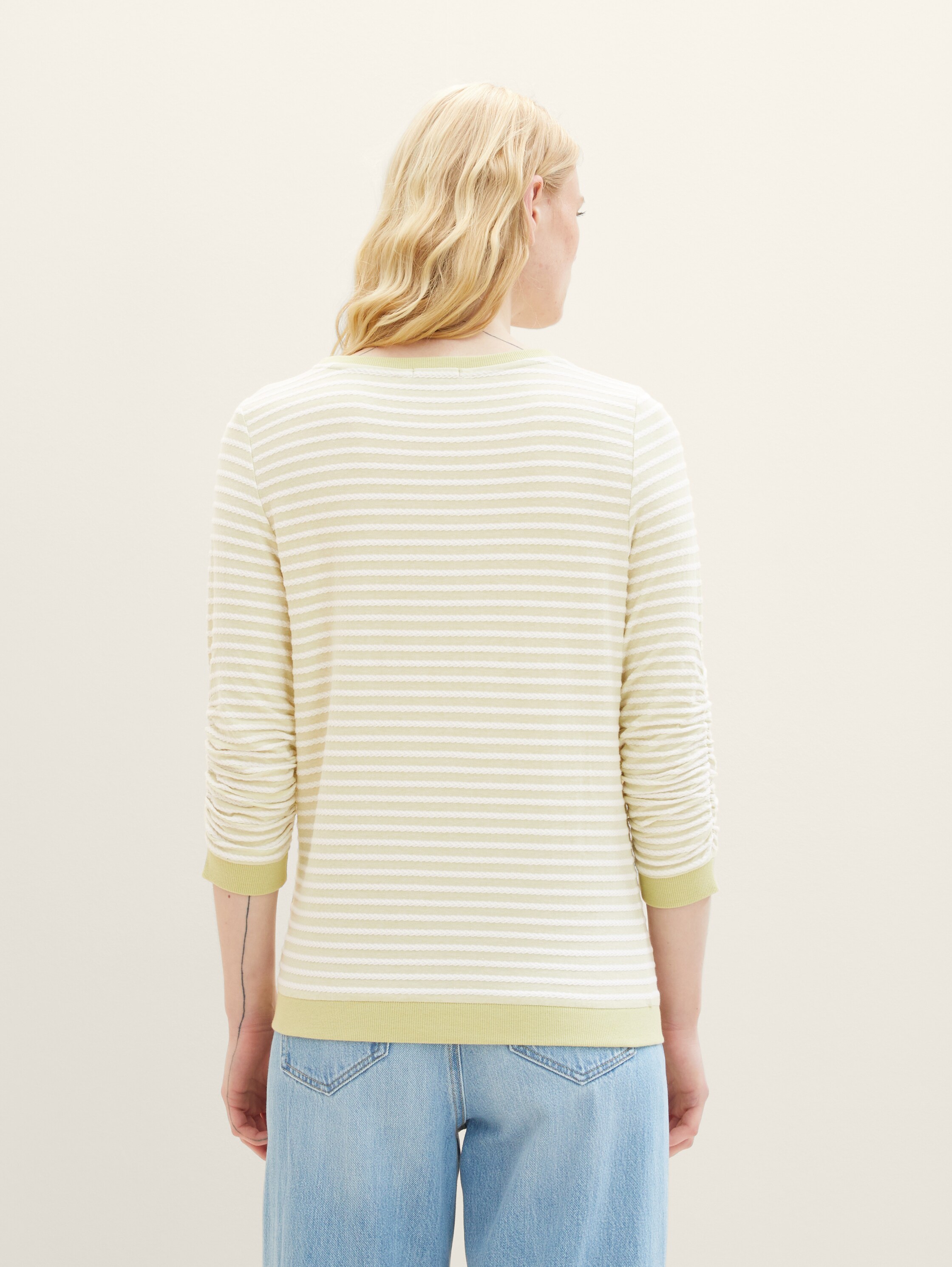 Sweatshirt mit Streifenmuster - 4