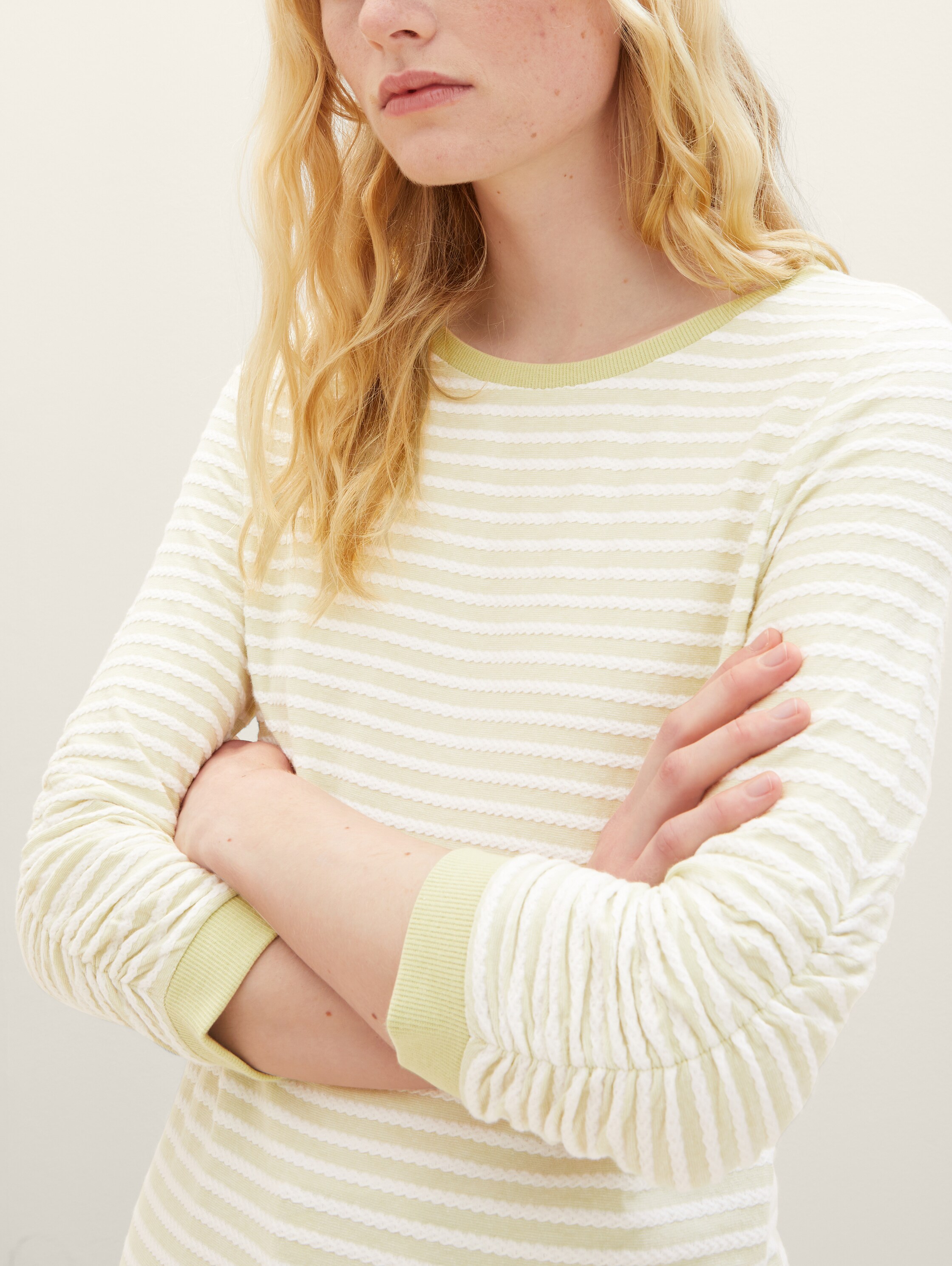 Sweatshirt mit Streifenmuster - 2