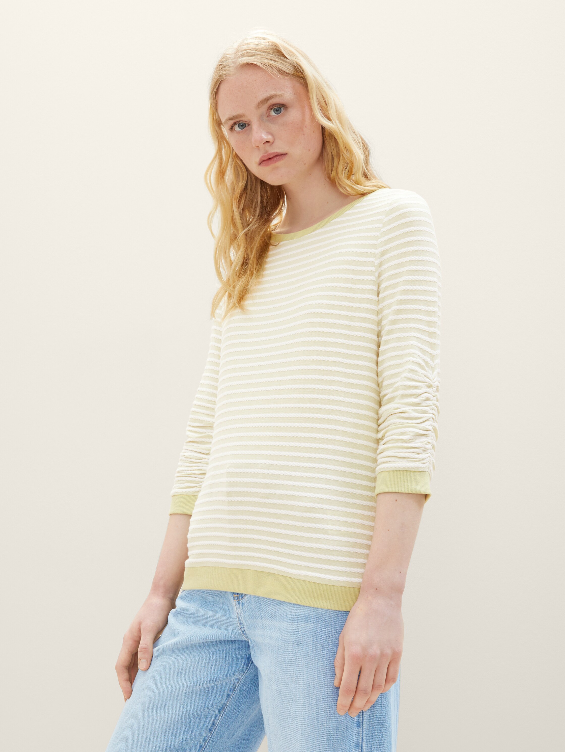 Sweatshirt mit Streifenmuster - 1