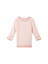 Sélectionné, Sweat-shirt à rayures par Tom Tailor, rose