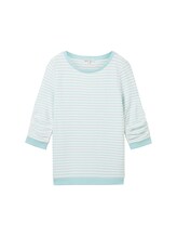 Ausgewählt, Sweatshirt mit Streifenmuster von Tom Tailor, grün
