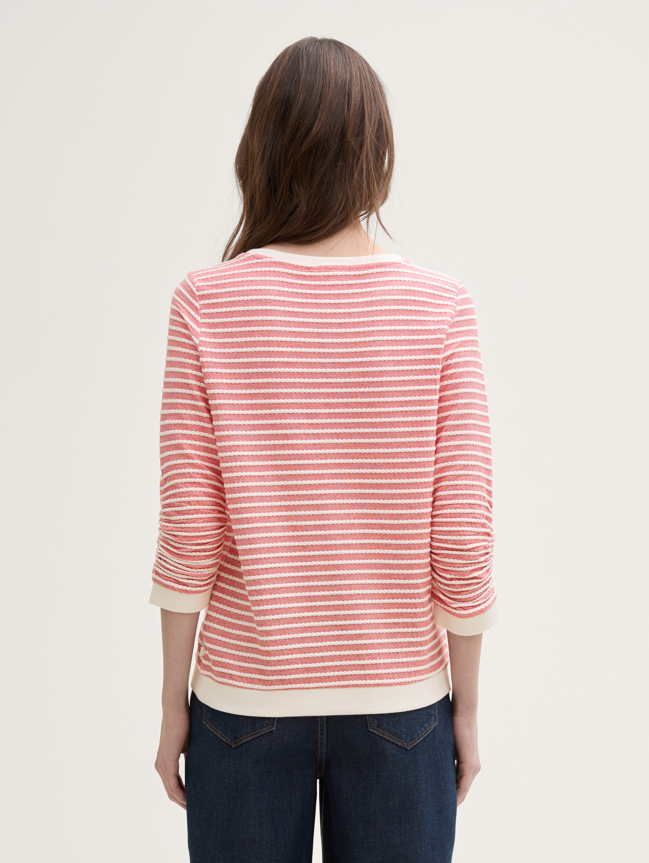 Sweatshirt mit Streifenmuster - 2