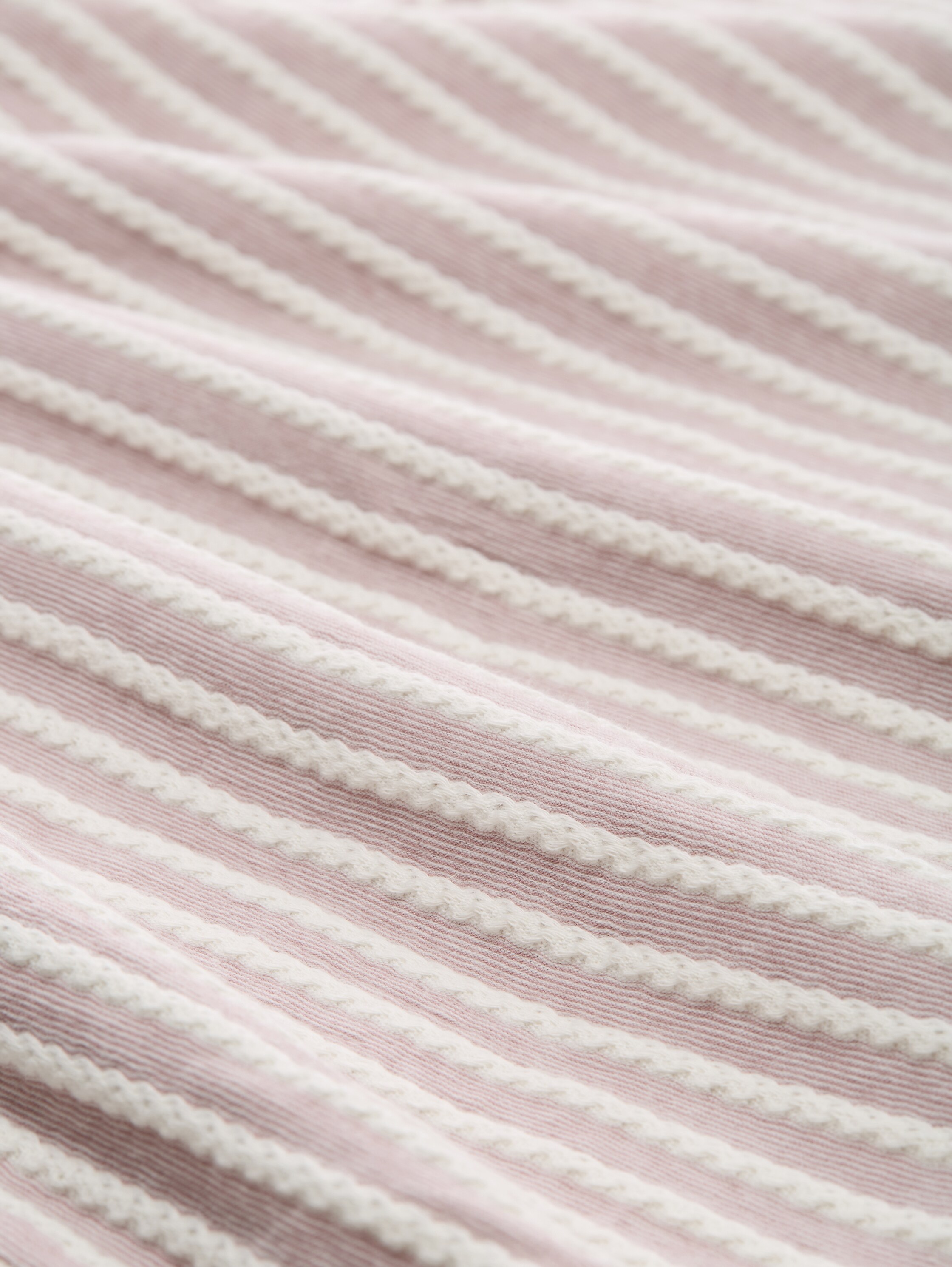 Sweatshirt met streepjesmotief - rose_white_structured_stripe - 