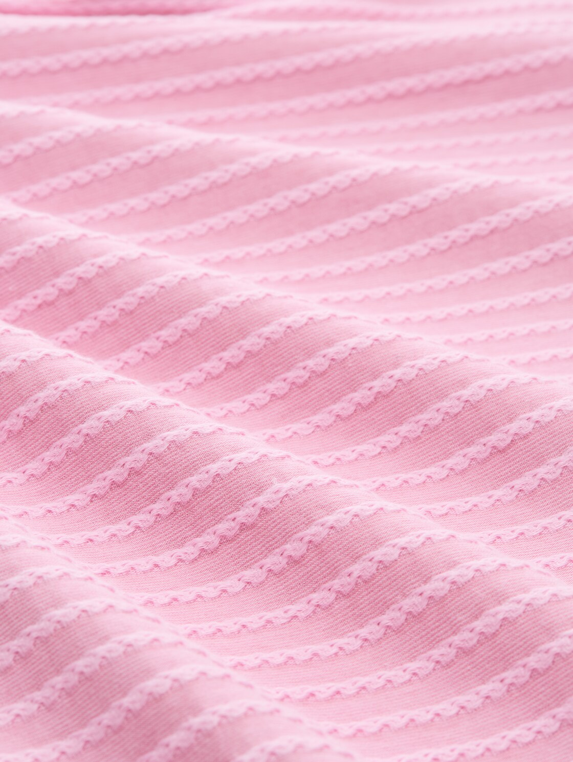 Sweatshirt mit Streifenmuster - tonal rose structure stripe - Material-Ansicht