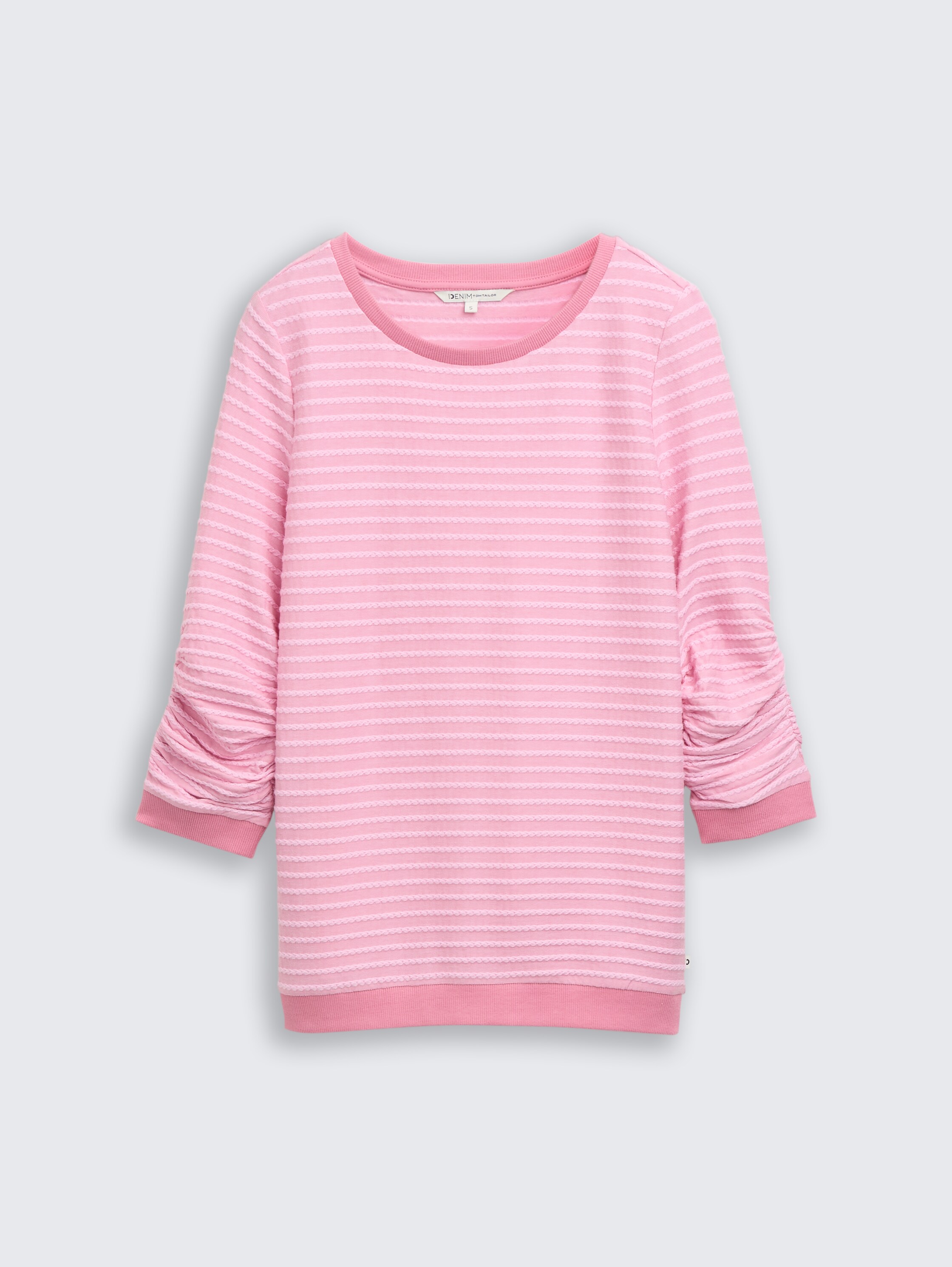 Sweatshirt mit Streifenmuster - tonal_rose_structure_stripe - 