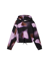 Ausgewählt, Cropped Hoodie mit Bio-Baumwolle von Tom Tailor, schwarz