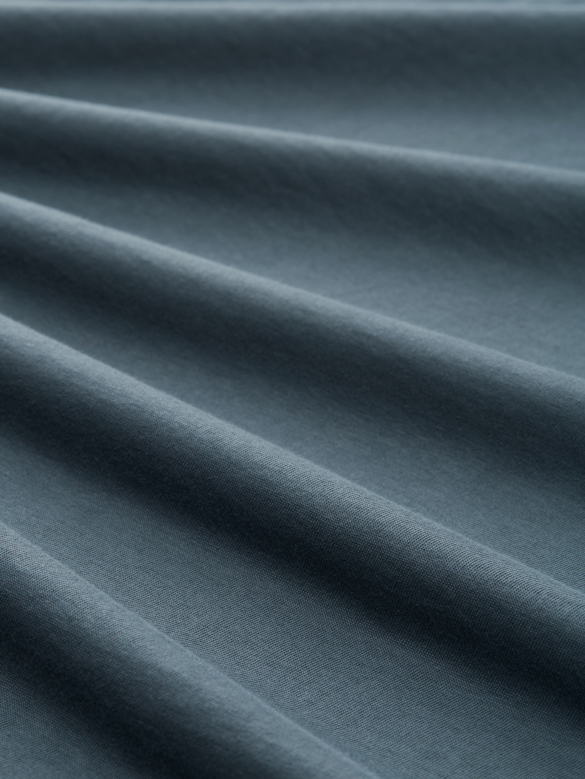 Langarmshirt mit Print - dusty dark teal - Material-Ansicht